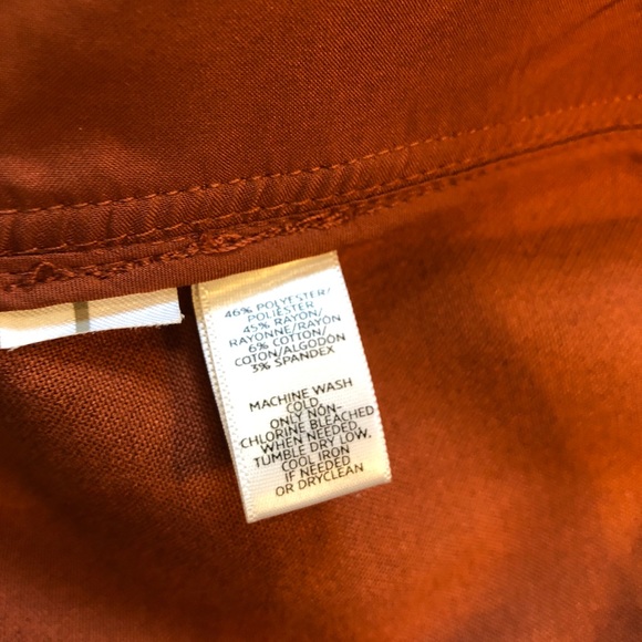 Rust Colored Loft Pencil Skirt - Picture 5 of 5